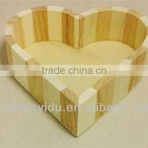 Heart Shaped Shape Gift Wooden Box For Party Decor thumbnail-2