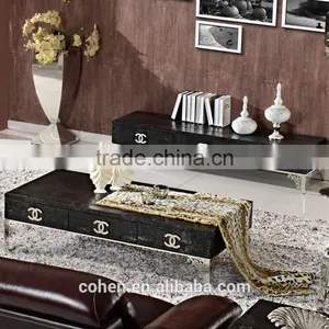 Modern Stainless Steel Legs tv Stand/wall Unit for Hotel/living Room Furniture E101 thumbnail-1
