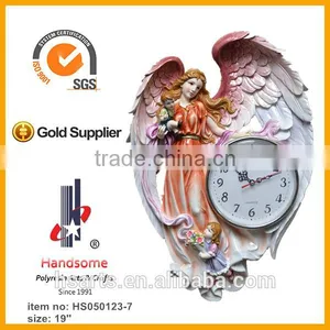18 Inch Hot Sales Resin Clock 3d Last Supper Carving Wall Art Hanging Decoration thumbnail-4