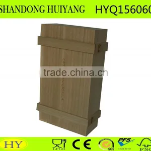 Custom Cheap 2 Bottles Wooden Wine Box thumbnail-2