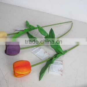Factory Made 60cm Lengh Single Colorful Fake Plastic Flower Good Quality for Interior Decoration thumbnail-3