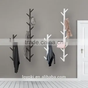 New Design Solid Beech Wood Wall Amounted Coat Rack Tree Shape thumbnail-1