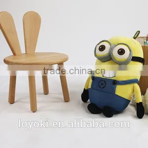 Creative Design Rabbit Model Kids Bench Solid Beech Wood Child Chair for Kids Play Room Kindergartens Chair Kids thumbnail-1