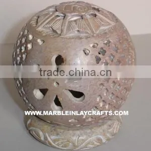 Tea Light Candle Holder, Stone Candle Holder, Candle Lamp thumbnail-1