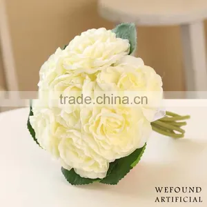 WF1301 Artificial Rose Flower Bouquet Wedding Decorations Handmade Bridal Bouquet thumbnail-2