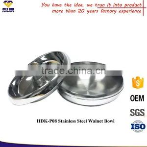 Hot Sale Stainless Steel Walnut Bowl With OEM LOGO thumbnail-1