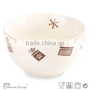 2014 High Quality Elk Snowflake Christmas Decoration Wholesale Ceramic Bowl thumbnail-1