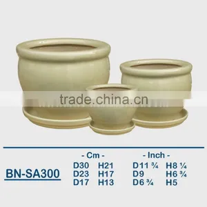 Vietnamese Ceramic Glazed Indoor Pot/ Indoor Planter BN-SA299 thumbnail-3