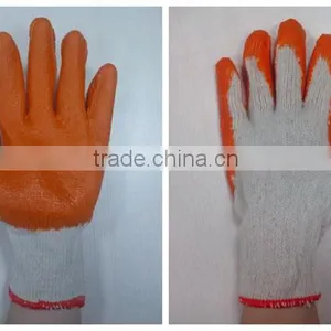 DDSAFETY 2017 Knitted Gloves With Orange Latex Coated Safety Working Gloves thumbnail-2