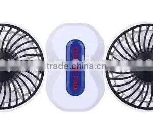 USB Desktop Folding Fan, Portable Office Couple Double Headed Small Fan LS Eplus thumbnail-2