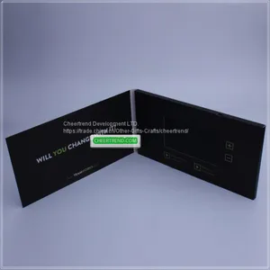 Company Marketing Black Color Printing Video Brochure 4.3