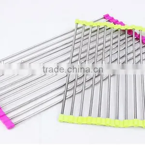 Wholesale Stainless Steel Kitchen Storage Rack Foldable Draining Rack thumbnail-5