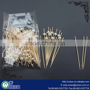 CK-KT709 Colorful New Style Heart Disposable Wooden Fruit Forks/ Bamboo Fruit Fork for Party or Wedding thumbnail-3