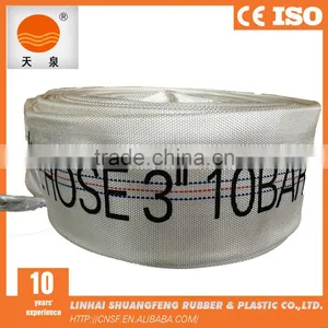 3 Inch 10Bar PU Lining Layflat Fire Hose With Good Coupling thumbnail-1