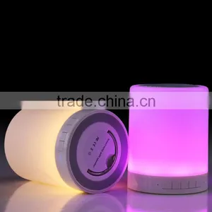 MP3 Player Portable Led Touch Sensor Table Lamp With Mini Bluetooth Speaker thumbnail-1
