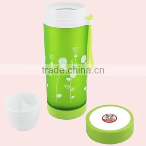 Double Wall Vacuum Ceramic Water Bottle With Mirror Lid thumbnail-2