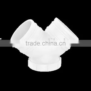 Factory Price Manufacturer Good Quality PVC Fitting UPVC Rubber Joint Plastic Fitting for Drainage GB 90DEG Elbow With Door thumbnail-1