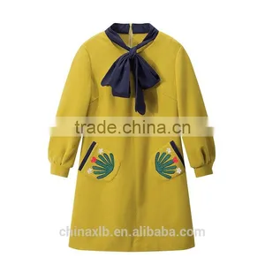 Long Sleeve Formal Clothing Women Wear Cotton Custom Winter Dresses for Women 2017 thumbnail-6