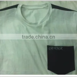 T-Shirt With Leather Pocket thumbnail-1