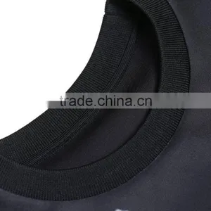 Fashion Printing O-neck Long Sleeve Black Thin Pullover Jersey t Shirt for Men thumbnail-3