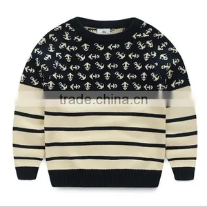 Children's Autumn And Winter Clothing Baby Stripe Sweater Boys Child Pullover Sweater thumbnail-1