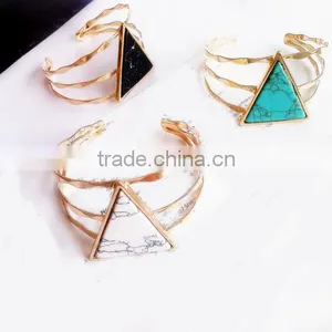 Zm35143a Wholesale Women Jewelry Accessories Fancy Turquoise Bangle Bracelet thumbnail-1