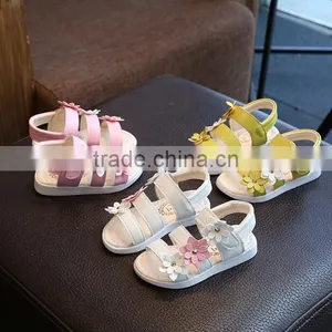 Zm35397a China Factory Cheap Kids Shoes Fashion Flower Sandals thumbnail-1