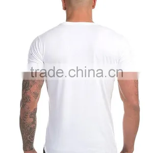 Black Slim Fit t Shirt Bulk Sale, Mens Slim Fit t Shirt Gym t Shirt thumbnail-4