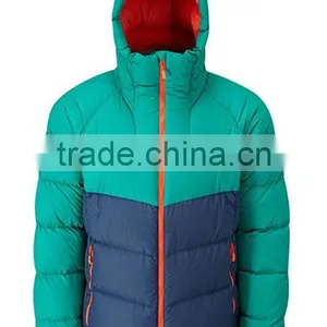 Custom Fashion Winter Mens Down Feather Jacket With Hood 2017 Zip Jacket Custom thumbnail-2