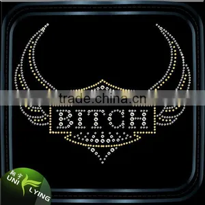Rhinestone Transfer Iron on Angel Wings thumbnail-2