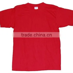Men's Red Blank Cotton T-shirts thumbnail-1