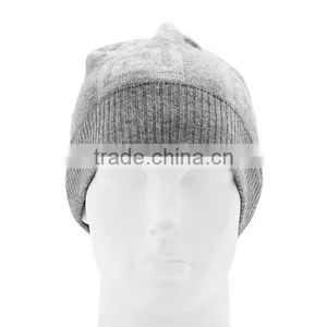2016 High Quality Custom Logo Man Merino Woo Beanie thumbnail-3