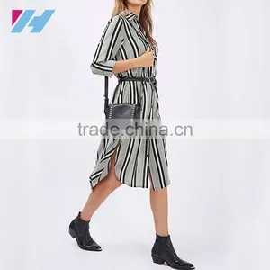 Wholesale Lady's Fitness Fashion Apparel Office Shirt Dress thumbnail-1