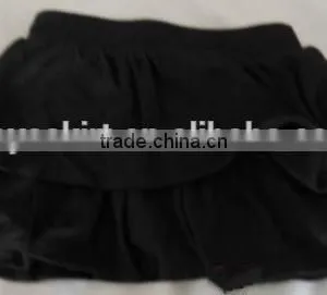 Cupcake Pageant Dresses NEW Girls Skort Tiered Skirt Toddler Girls Ruffle Black Cotton Skirt Solid Color Falbala Skirt thumbnail-1