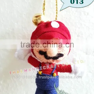 Handmade Keychains Keyrings Voodoo Doll String Accessories Bag Gifts thumbnail-1
