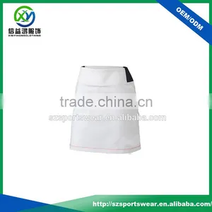 High Quality White A-line Design Mini Polyester Women Golf Short Skirt thumbnail-1