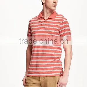 Hot Sale Polo Shirt Cotton Shortsleeve Striped Polo Shirt For Men thumbnail-3