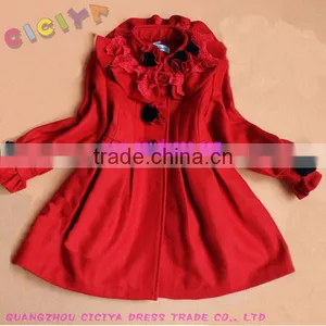 Fancy Winter Girl Woolen Coat thumbnail-2