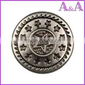 New Style Silver Nickel Free Jeans Button Custom Design Nickel Color Buttons for Jeans Washable and Hand Press thumbnail-6