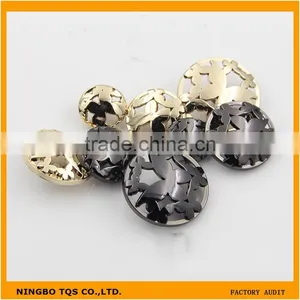 Wholesale Golden Black 13mm 20mm 23mm Shank Metal Buttons For Clothing thumbnail-1