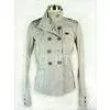 White Windproof Double Breasted Overcoat Ladies Blouson For Winter / Autumn thumbnail-1