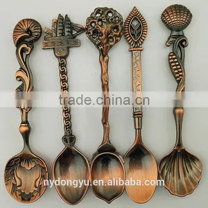 High Quality Stainless Steel Coffee Spoon /hutg Gold Brown Retro Stainless Steel Tea Spoon /fancy Dinnerware Tableware thumbnail-5