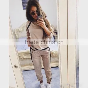 Factory Price Custom Women Slim Fit Tracksuit Latest Cotton Design Tracksuit Sportwear thumbnail-3