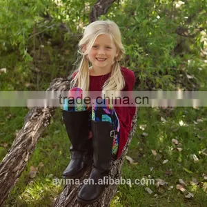 Ruffle Sleeve Sweet Child Clothing Cheap Wholesale Children Clothing Usa thumbnail-2