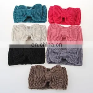 Knit Big Bow Winter Hairband thumbnail-1