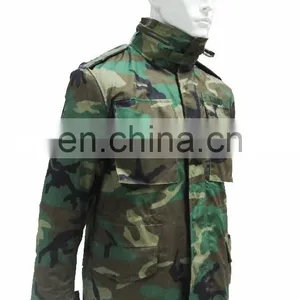 Factory Supply Custom Woodland Camouflage M65 Jacket for Sale thumbnail-3