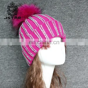 Best Choose New Wool Knitted Pompom Fashion Beanie Knit Hat thumbnail-1