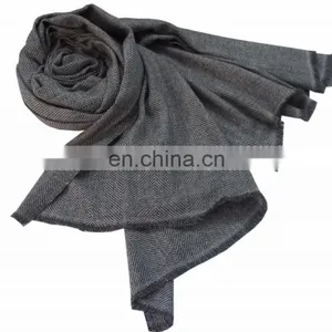Herringbone Pashmina Wool Shawls 2ply , Scarves thumbnail-4