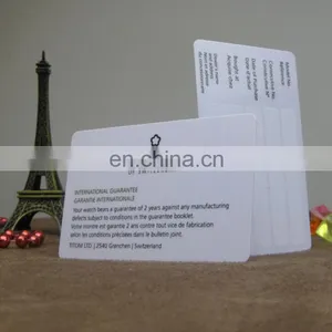 Factory Supply Color Printing Customized Pvc Mobile Phone Repair Card/warranty Card/quality Assurance Card thumbnail-1