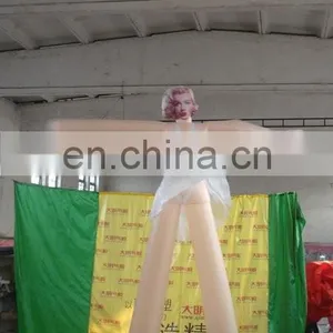 Customized New Design Giant Led Inflatable Air Dancer of Marilyn Monroe thumbnail-3